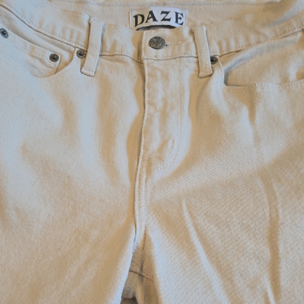 Daze Women's High Rise Jeans - Cream